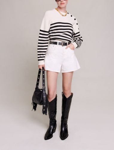 Short En Jean Brodé - Taille 42 - Maje - Modalova