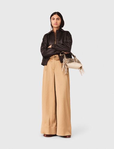 Pantalon En Satin Strassé - Taille 34 - Maje - Modalova