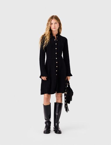 Robe Courte En Maille Avec Boutons - Taille 34 - Maje - Modalova