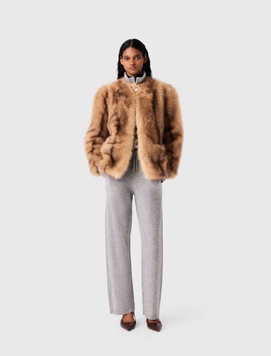 Manteau Mi-long En Fausse Fourrure - Taille 1 - Maje - Modalova