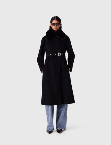 Manteau Double Face À Col Amovible - Taille 34 - Maje - Modalova