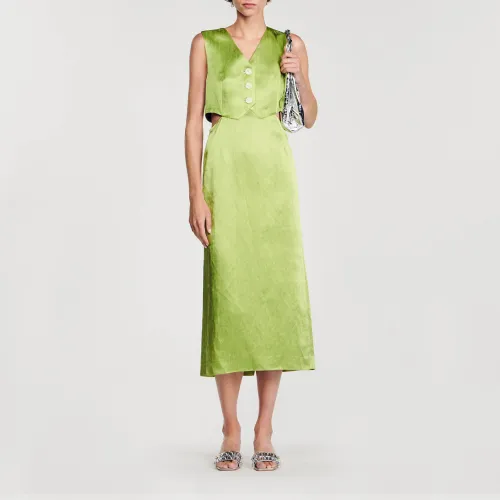 Robe midi 2 en 1 - Sandro Paris - Modalova