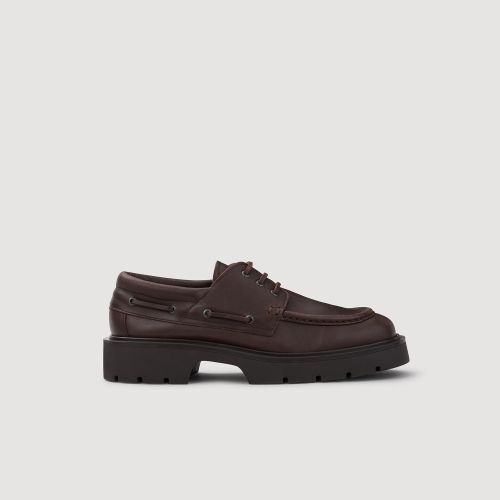Mocassins en cuir à semelle chunky - Sandro Paris - Modalova