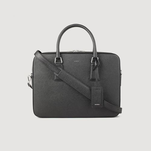 Briefcase en cuir reconstitué - Sandro Paris - Modalova