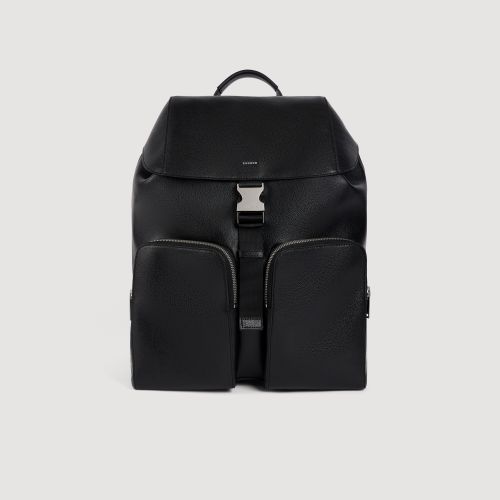 Sac à dos en cuir reconstitué - Sandro Paris - Modalova