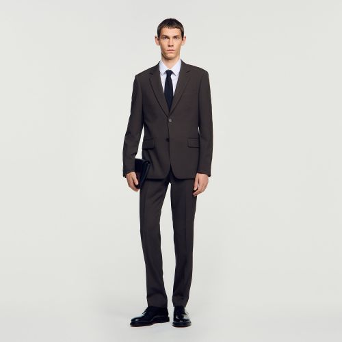 Veste de costume en laine - Sandro Paris - Modalova