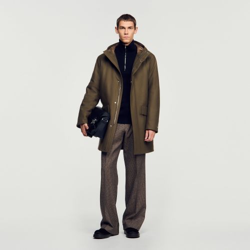 Parka en laine et cachemire - Sandro Paris - Modalova