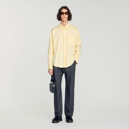 Chemise oversize en coton - Sandro Paris - Modalova