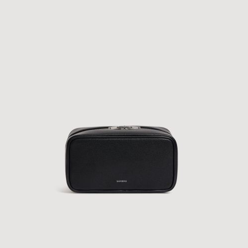 Trousse en cuir reconstitué - Sandro Paris - Modalova