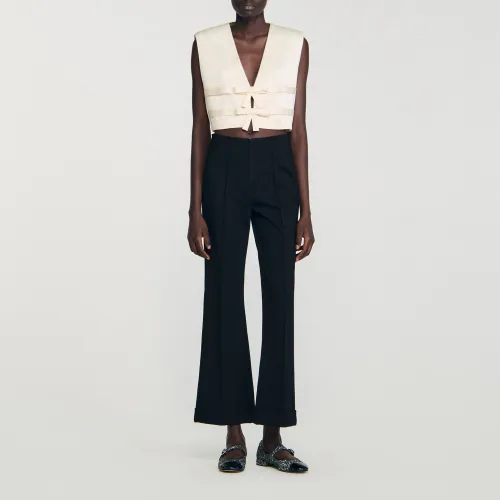 Pantalon droit - Sandro Paris - Modalova