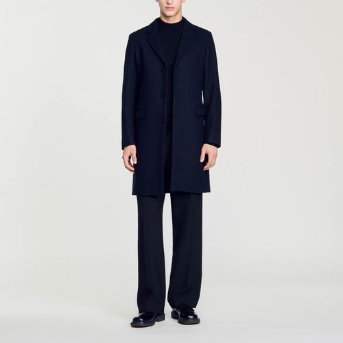 Manteau en drap de laine - Sandro Paris - Modalova