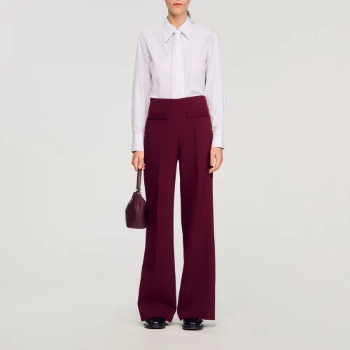 Pantalon large - Sandro Paris - Modalova