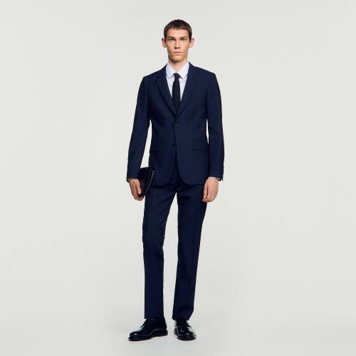 Veste de costume en laine - Sandro Paris - Modalova