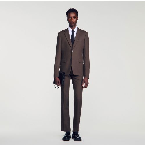Veste de costume en laine - Sandro Paris - Modalova