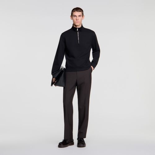 Pull boxy à col montant - Sandro Paris - Modalova