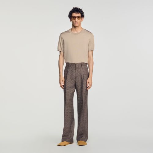 Pantalon de costume en laine - Sandro Paris - Modalova