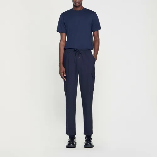 Pantalon cargo élastiqué - Sandro Paris - Modalova