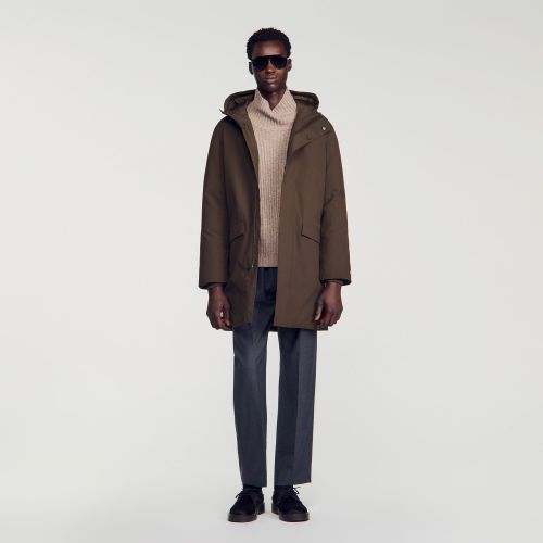 Parka à capuche zippée - Sandro Paris - Modalova