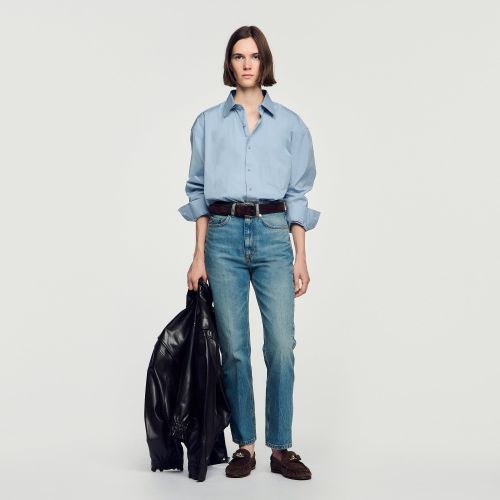 Chemise oversize en coton - Sandro Paris - Modalova