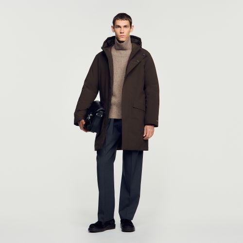 Parka à capuche zippée - Sandro Paris - Modalova