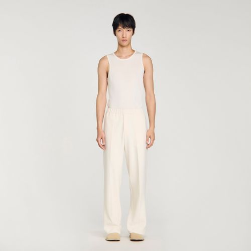 Pantalon large - Sandro Paris - Modalova