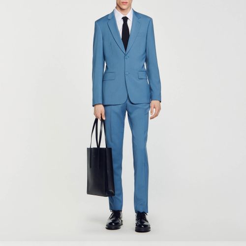 Veste de costume en laine - Sandro Paris - Modalova
