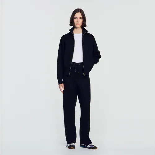 Pantalon de jogging à strass - Sandro Paris - Modalova