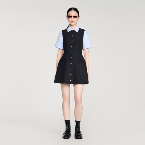 Robe courte 2 en 1 - Sandro Paris - Modalova