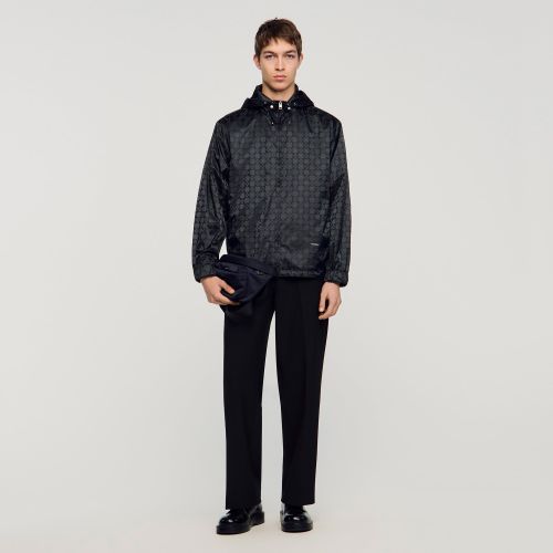 Blouson en nylon Square Cross - Sandro Paris - Modalova