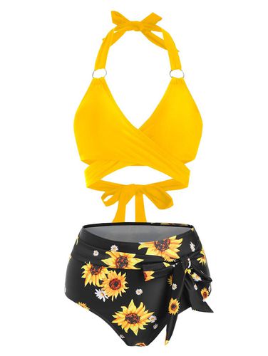 Bikinis Maillot de Bain Bikini Tournesol Nou Taille Haute de Vacance - Dresslily FR - Modalova