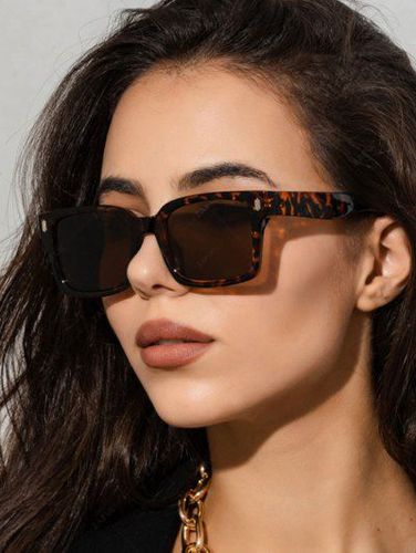 Square Shape Wide Frame Oversized Sunglasses - Zaful - Modalova