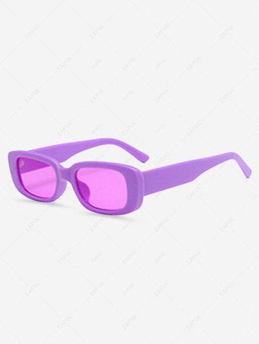 Retro Multi-color Elliptical Small Frame Sunglasses - Zaful - Modalova