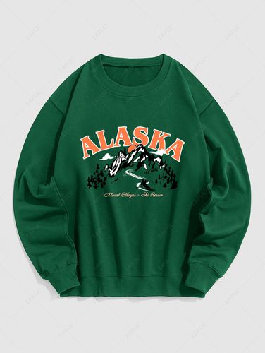 Sweat-shirt Pull-over Motif de Montagne ALASKA - ZAFUL - Modalova
