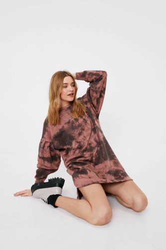 Dressing Gown Sweat Oversize Effet Tie Dye Allez Merci Bye Bye - 38 - Nasty Gal - Modalova