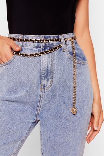 Ceinture En Chaîne Et Simili Entrelacés - One Size - Nasty Gal - Modalova