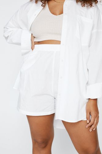 Grande Taille - Short Court En Popeline - 56 - Nasty Gal - Modalova