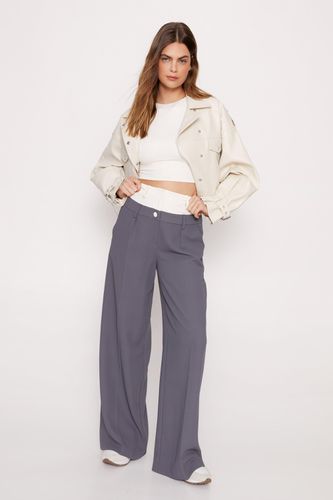 Pantalon Premium À Taille Contrastante - 34 - Nasty Gal - Modalova