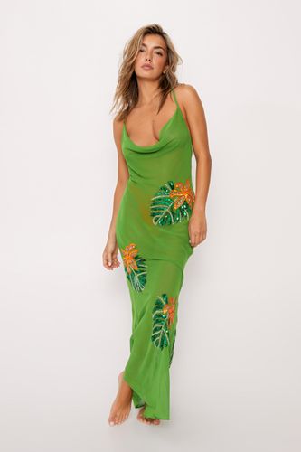 Dressing Gown De Plage À Ornements Tropicaux - 42 - Nasty Gal - Modalova