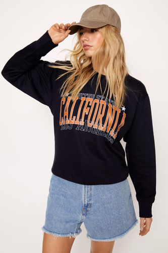 Sweat Oversize À Slogan California - S - Nasty Gal - Modalova