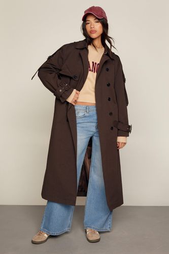 Trench Long Premium - Marron - 34 - Nasty Gal - Modalova