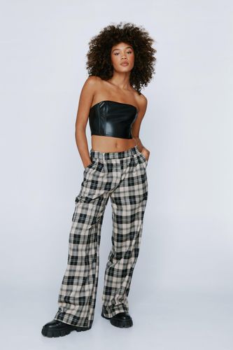 Pantalon Large À Carreaux - 36 - Nasty Gal - Modalova