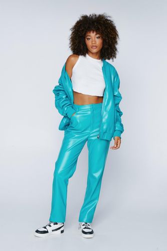 Pantalon Droit En Simili - 36 - Nasty Gal - Modalova