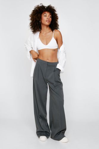 Pantalon De Tailleur Plissé - 34 - Nasty Gal - Modalova