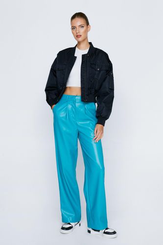 Pantalon Droit En Simili - 34 - Nasty Gal - Modalova