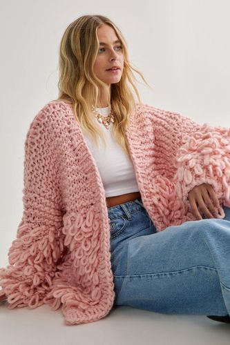 Extreme Loopy Cardigan - Rose - S - Nasty Gal - Modalova