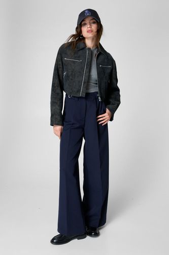 Tailored Buckle Detail Trouser - 32 - Nasty Gal - Modalova