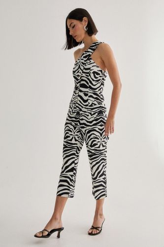 Zebra Print Tailored Capri Trouser - 32 - Nasty Gal - Modalova