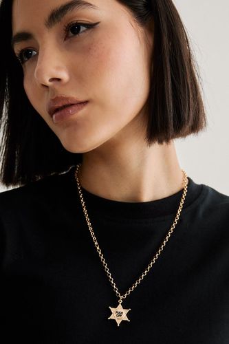 Fuck Off Sheriff Star Necklace - One Size - Nasty Gal - Modalova