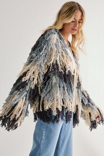 Multi Colour Loop Oversized Cardigan - S/M - Nasty Gal - Modalova