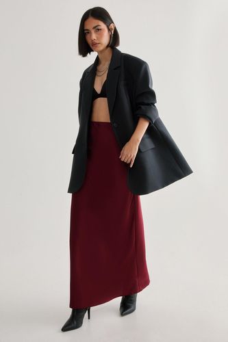 Satin Maxi Skirt - Rouge - S - Nasty Gal - Modalova